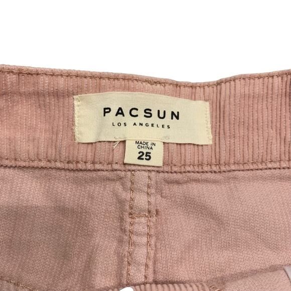 Pacsun Womens blush corduroy button down mini skirt size 25 - Picture 5 of 5